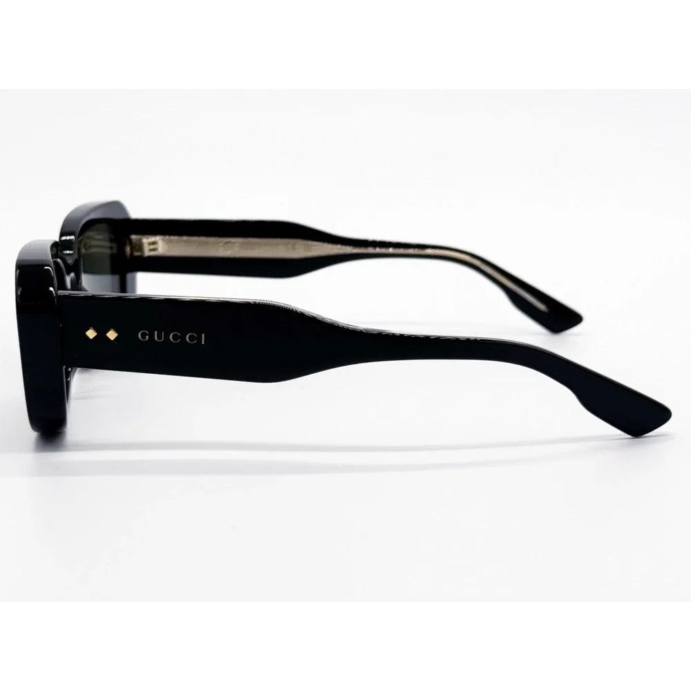 NWT Gucci GG1531SK-001-54 Black Rectangle 54mm Sunglasses